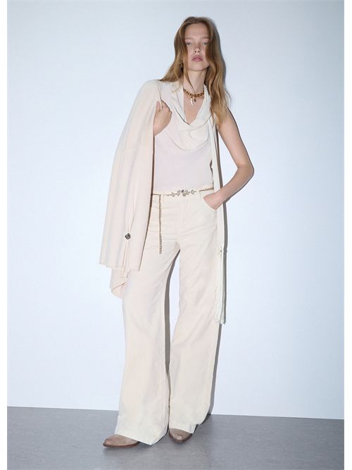 Pantaloni flare in velluto LIU JO | UF6088T702A/30905